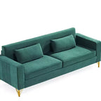 Whisen 85.8 Velvet Sofa, Modern Elegant 4 Seater Couch Sofa with Luxurious Soft Comfort, Easy to Maintain