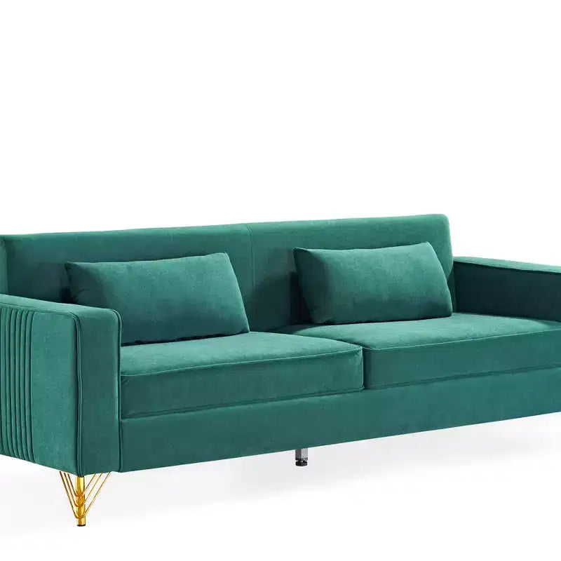 Whisen 85.8 Velvet Sofa, Modern Elegant 4 Seater Couch Sofa with Luxurious Soft Comfort, Easy to Maintain