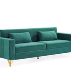 Whisen 85.8 Velvet Sofa, Modern Elegant 4 Seater Couch Sofa with Luxurious Soft Comfort, Easy to Maintain