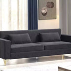 Whisen 85.8 Velvet Sofa, Modern Elegant 4 Seater Couch Sofa with Luxurious Soft Comfort, Easy to Maintain