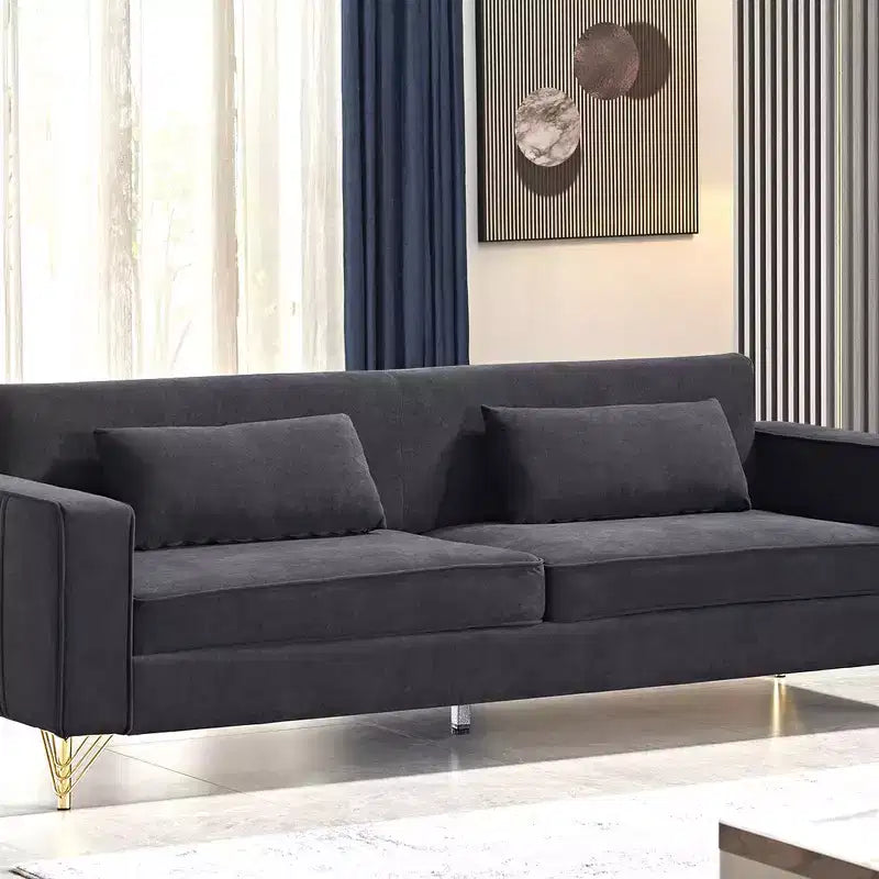 Whisen 85.8 Velvet Sofa, Modern Elegant 4 Seater Couch Sofa with Luxurious Soft Comfort, Easy to Maintain