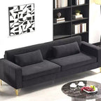 Whisen 85.8 Velvet Sofa, Modern Elegant 4 Seater Couch Sofa with Luxurious Soft Comfort, Easy to Maintain
