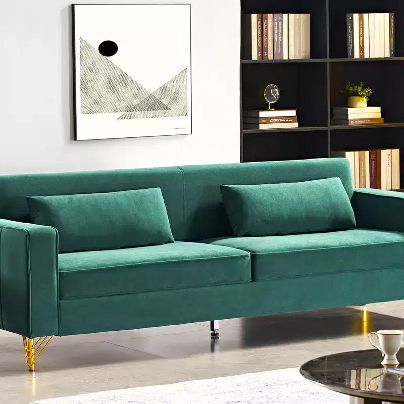 Whisen 85.8 Velvet Sofa, Modern Elegant 4 Seater Couch Sofa with Luxurious Soft Comfort, Easy to Maintain