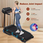 Whisen Foldable Treadmills, Home Exercise Equipment Treadmills with Incline, 350 LBS Weight Capacity - Black