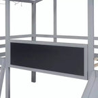 Bellemave Bunk Bed with Storage Shelves and Drawers, Metal Bunk Beds with Pegboard,Noise Free for Kids,Teens and Adults