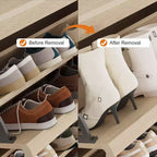 Flip-Door Shoe Cabinet with 3 Doors & Adjustable Shelf, Wooden Entryway Storage for Hallway and Living Room