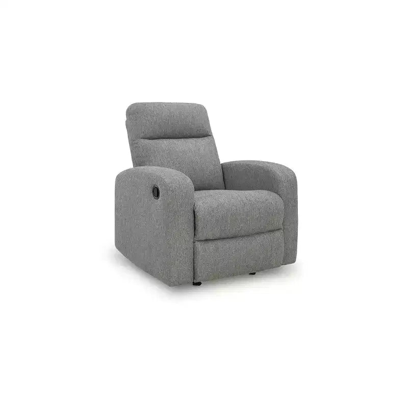 Signature Design by Ashley Carrigan Lane Rocker Recliner, Pull Tab Reclining Chair, Sterling Gray