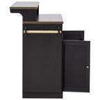 Whisen 53.2 Two-Tier Kitchen Island Cart, Rolling Island Table, Bar Cabinet, Farmhouse Kitchen Island with 4 Door Shelves, 3 Drawers