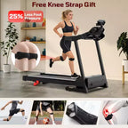 3.5HP Treadmill Clearance: 4-in-1 Foldable Treadmill with 12% Incline, APP & Bluetooth Speakers, 330lbs Capacity, 71 Programs, Home/Office Use