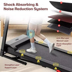 3.5HP Treadmill Clearance: 4-in-1 Foldable Treadmill with 12% Incline, APP & Bluetooth Speakers, 330lbs Capacity, 71 Programs, Home/Office Use