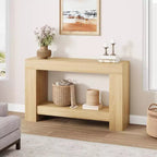 47 Farmhouse Console Table,2-Tier Entryway & Sofa Table with Open Storage for Living Room, Hallway & Foyer Decor