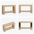 47 Farmhouse Console Table,2-Tier Entryway & Sofa Table with Open Storage for Living Room, Hallway & Foyer Decor