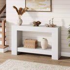 47 Farmhouse Console Table,2-Tier Entryway & Sofa Table with Open Storage for Living Room, Hallway & Foyer Decor