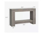 47 Farmhouse Console Table,2-Tier Entryway & Sofa Table with Open Storage for Living Room, Hallway & Foyer Decor