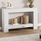 47 Farmhouse Console Table,2-Tier Entryway & Sofa Table with Open Storage for Living Room, Hallway & Foyer Decor