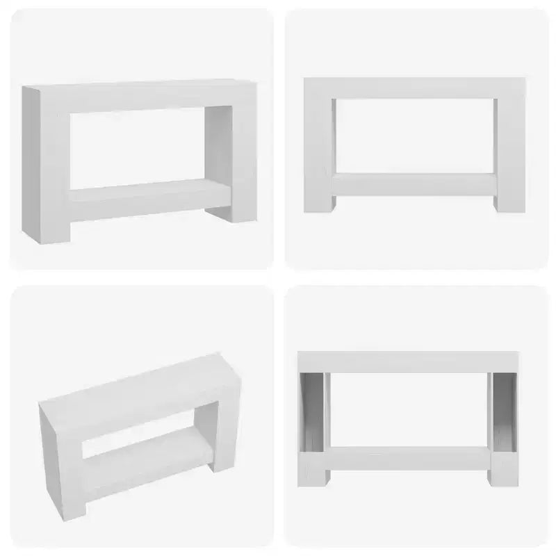 47 Farmhouse Console Table,2-Tier Entryway & Sofa Table with Open Storage for Living Room, Hallway & Foyer Decor