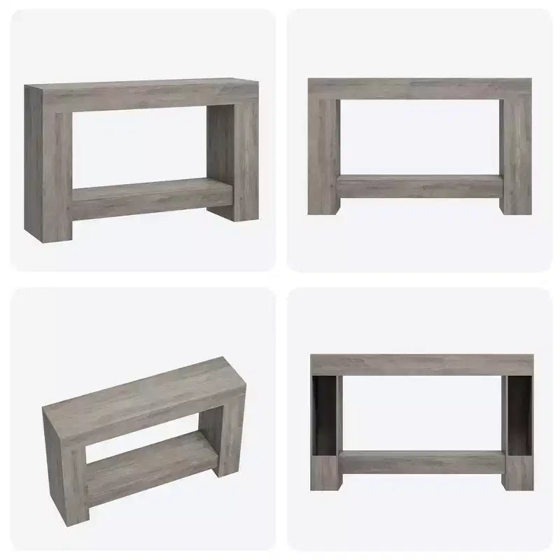 47 Farmhouse Console Table,2-Tier Entryway & Sofa Table with Open Storage for Living Room, Hallway & Foyer Decor