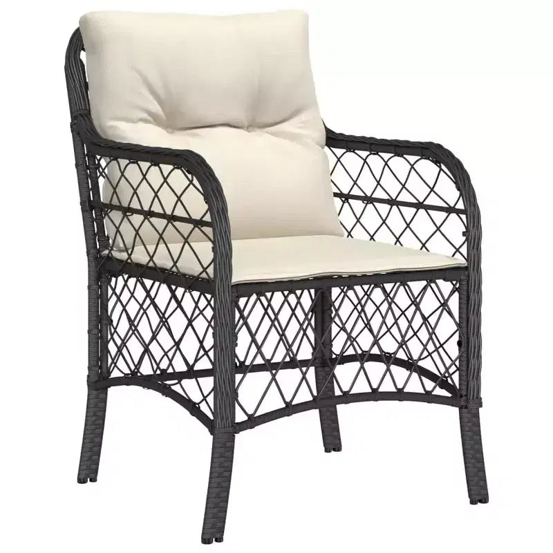 vidaXL Modern Outdoor Garden Dining Set with Cushions