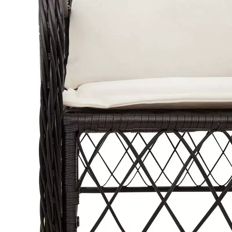 vidaXL Modern Outdoor Garden Dining Set with Cushions