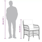 vidaXL Modern Outdoor Garden Dining Set with Cushions