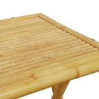 vidaXL Folding Bistro Set with Bamboo and Cushions