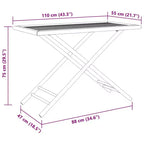 vidaXL Folding Bistro Set with Dark or Cushions