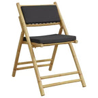 vidaXL Folding Bistro Set with Dark or Cushions
