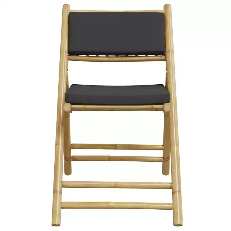 vidaXL Folding Bistro Set with Dark or Cushions