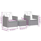 vidaXL Bistro Set with Cushions in Different Colors