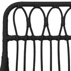 vidaXL Bistro Set Outdoor Patio Balcony Table and Chairs Rattan Look 3 Piece