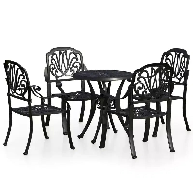 vidaXL Bistro Set Cast Aluminum Durable Bistro Set Round