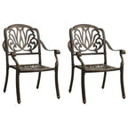 vidaXL Bistro Set Cast Aluminum Durable Bistro Set Round