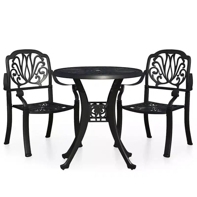 vidaXL Bistro Set Cast Aluminum Durable Bistro Set Round