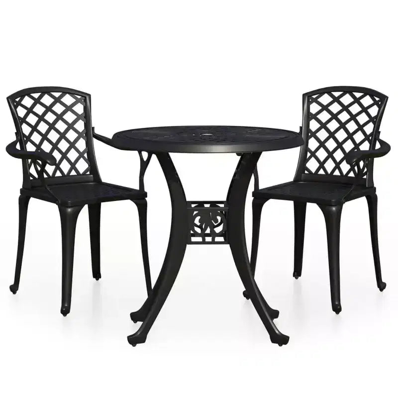 vidaXL Bistro Set Cast Aluminum