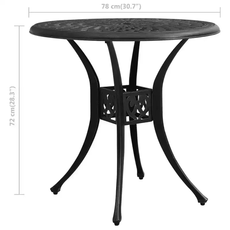vidaXL Bistro Set Cast Aluminum