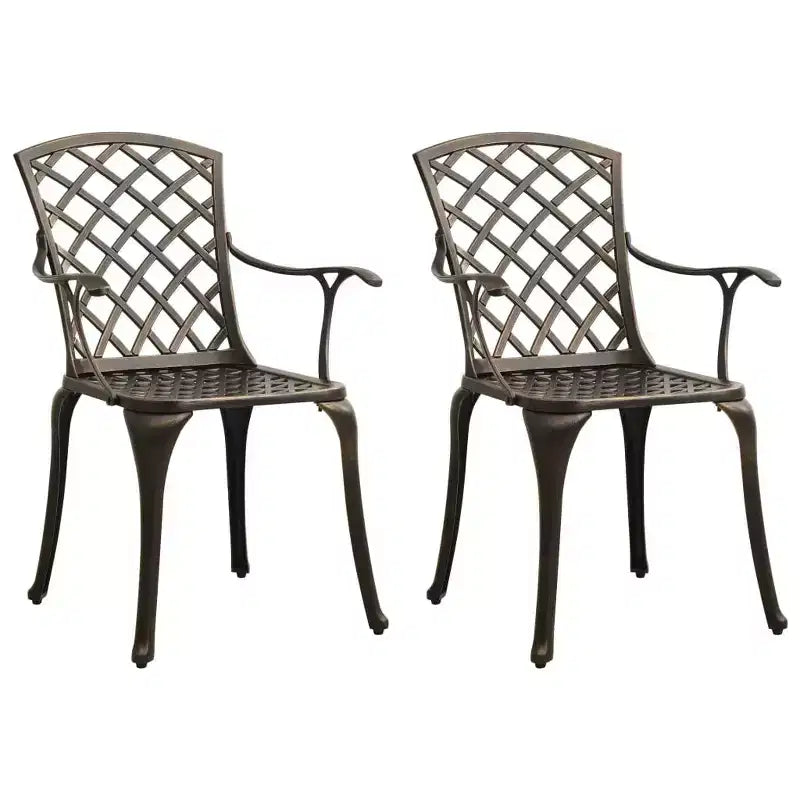 vidaXL Bistro Set Cast Aluminum