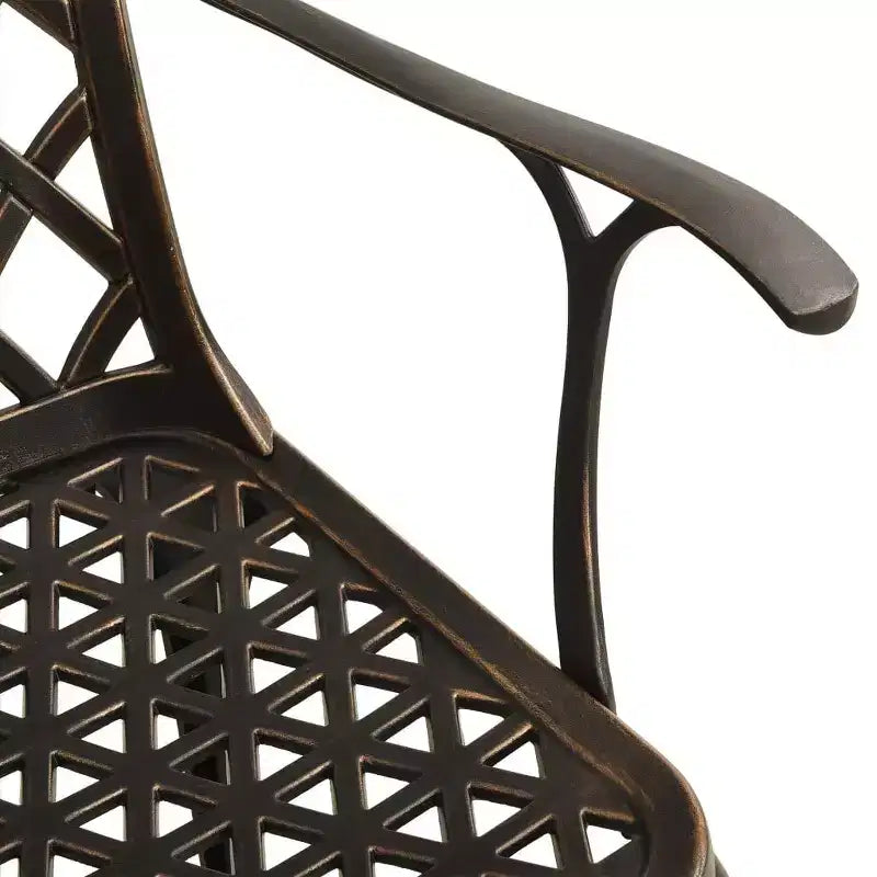 vidaXL Bistro Set Cast Aluminum