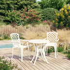 vidaXL Bistro Set Cast Aluminum