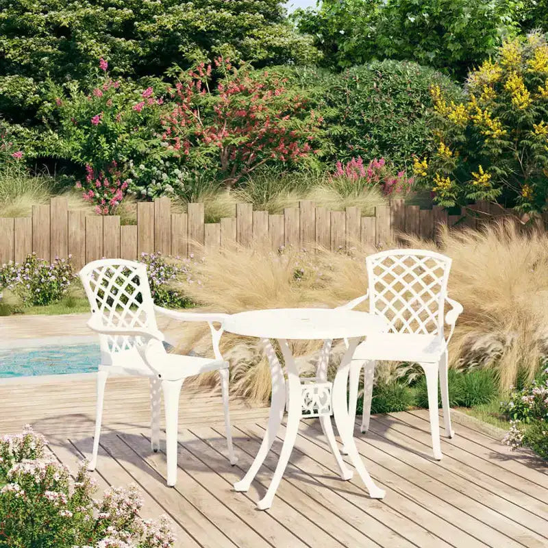vidaXL Bistro Set Cast Aluminum