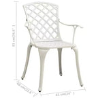 vidaXL Bistro Set Cast Aluminum
