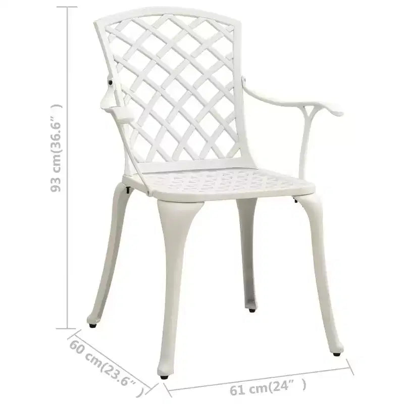 vidaXL Bistro Set Cast Aluminum