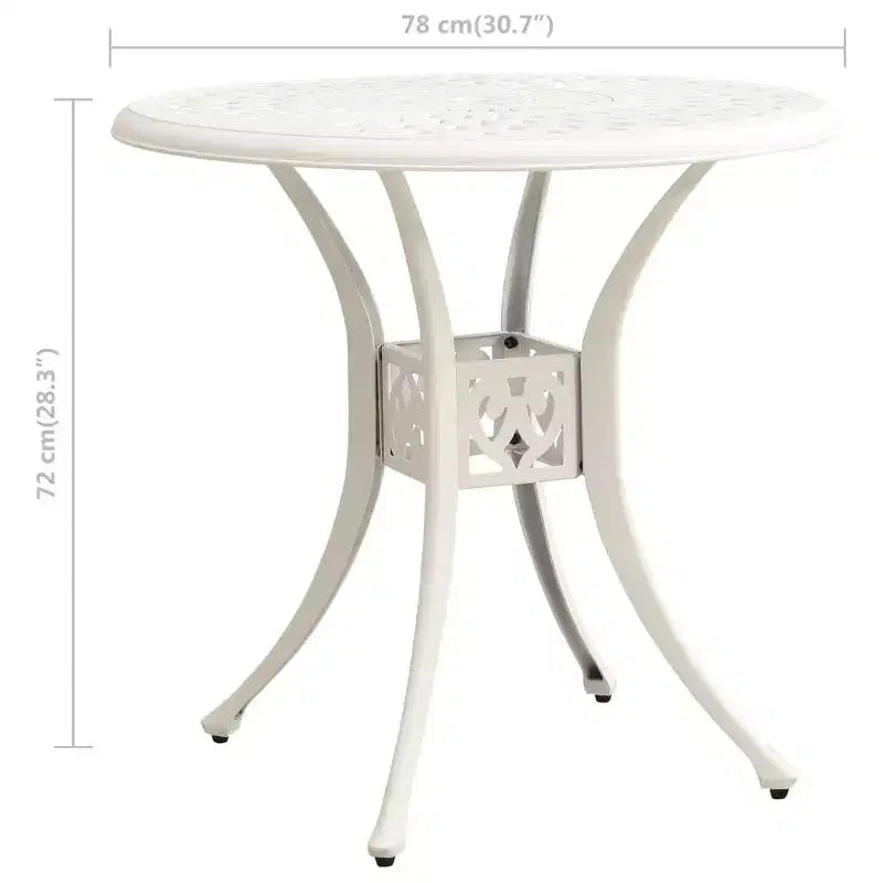 vidaXL Bistro Set Cast Aluminum