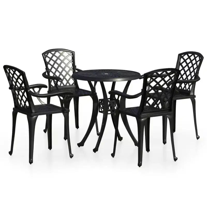vidaXL Bistro Set Cast Aluminum
