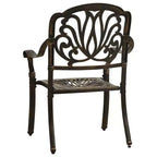 vidaXL Bistro Set Patio Table and Chair Bistro Table Outdoor Cast Aluminum