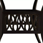 vidaXL Bistro Set Patio Table and Chair Bistro Table Outdoor Cast Aluminum
