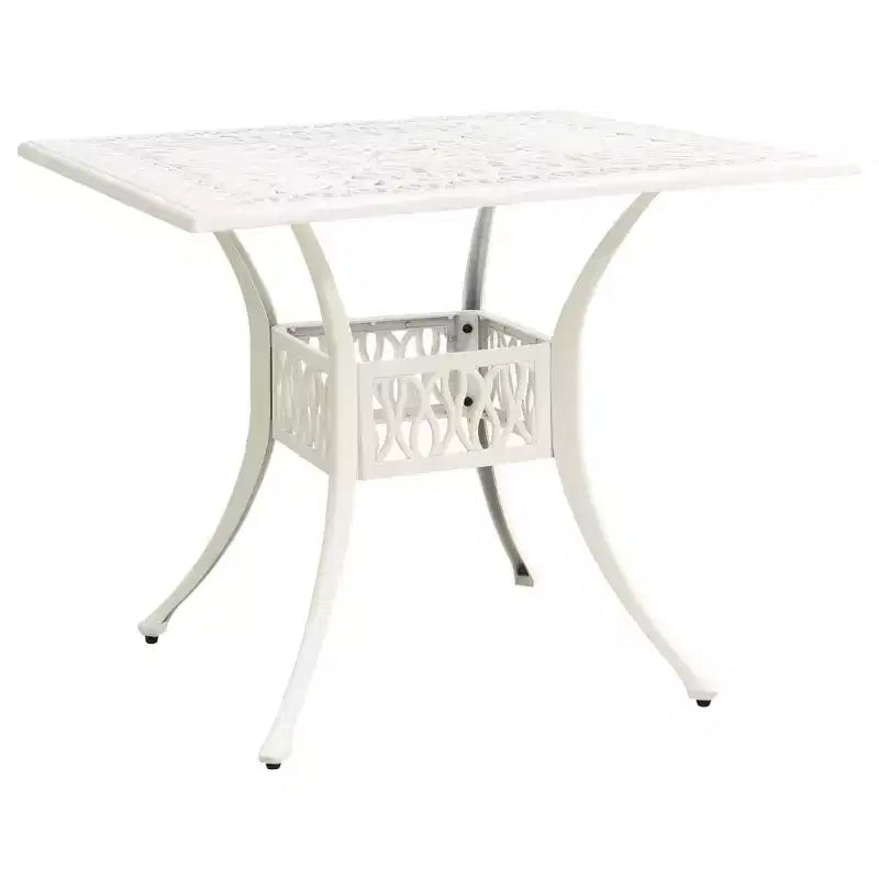 vidaXL Bistro Set Patio Table and Chair Bistro Table Outdoor Cast Aluminum