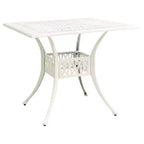 vidaXL Bistro Set Patio Table and Chair Bistro Table Outdoor Cast Aluminum
