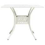 vidaXL Bistro Set Patio Table and Chair Bistro Table Outdoor Cast Aluminum