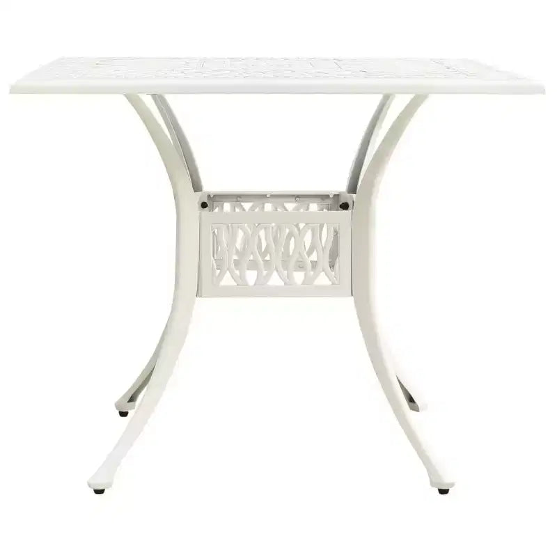 vidaXL Bistro Set Patio Table and Chair Bistro Table Outdoor Cast Aluminum
