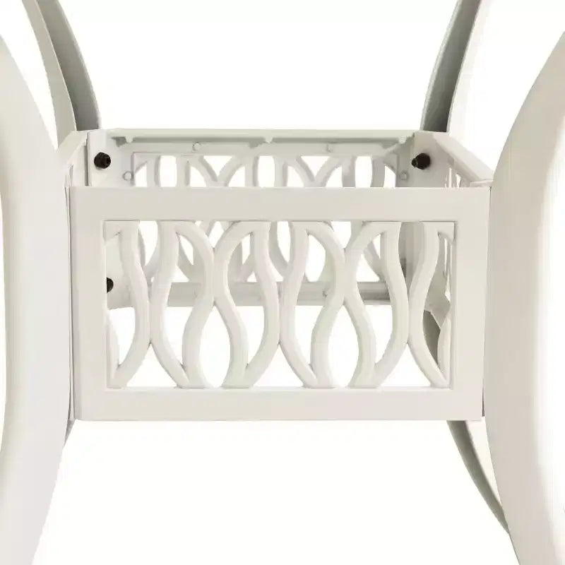 vidaXL Bistro Set Patio Table and Chair Bistro Table Outdoor Cast Aluminum